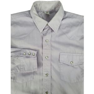 Malco Modes 16 32 Western Pearl Snap Shirt Purple